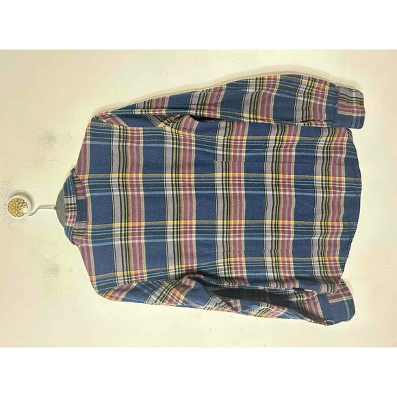 Patagonia Shirt Womans Size Small Blue Plaid Long Sleeve Button Down Flannel Fit - Picture 10 of 11